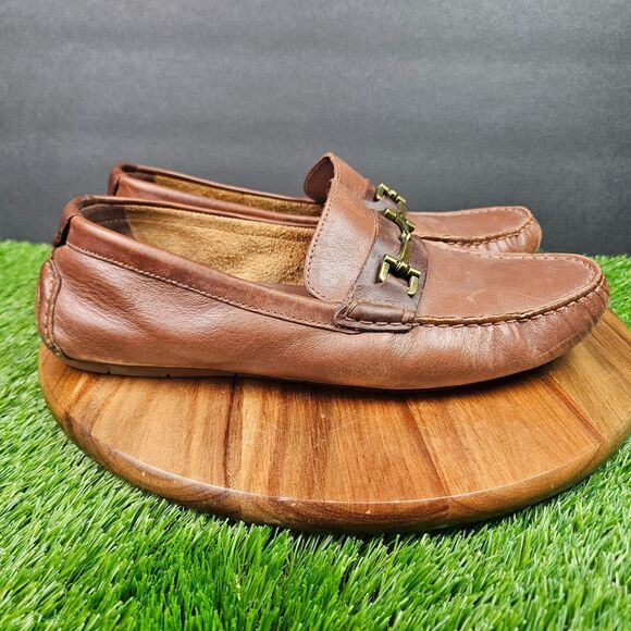 Cole Haan Somerset Link Horsebit Brown Leather Driving Mocs Loafers Mens 9 M main image 8